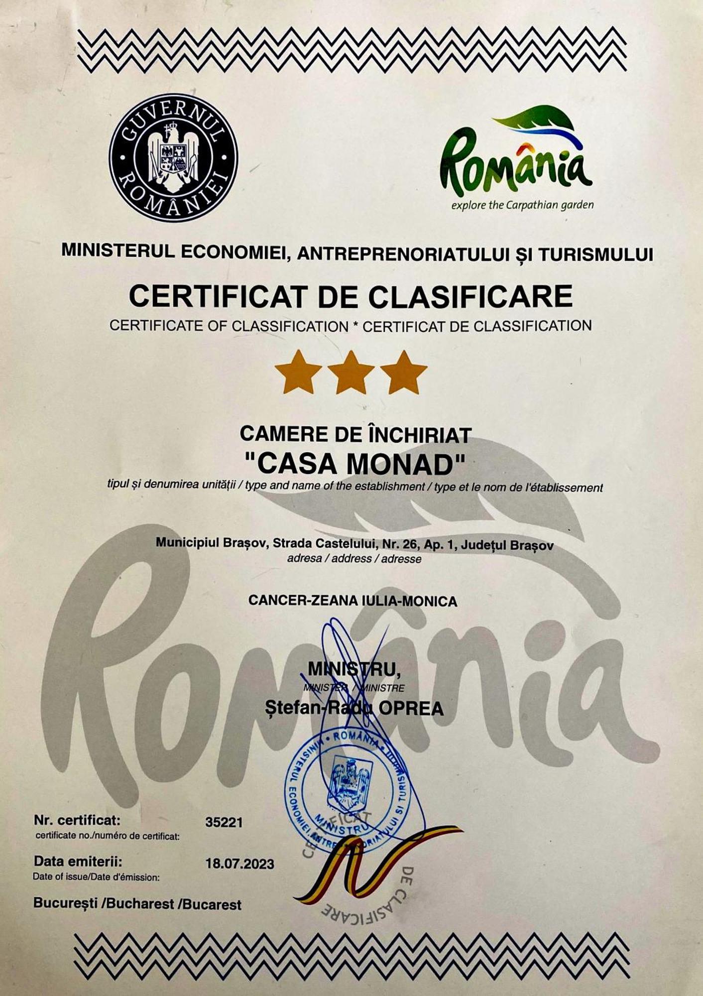 Castelului Residence - Casa Monad Braşov Eksteriør bilde